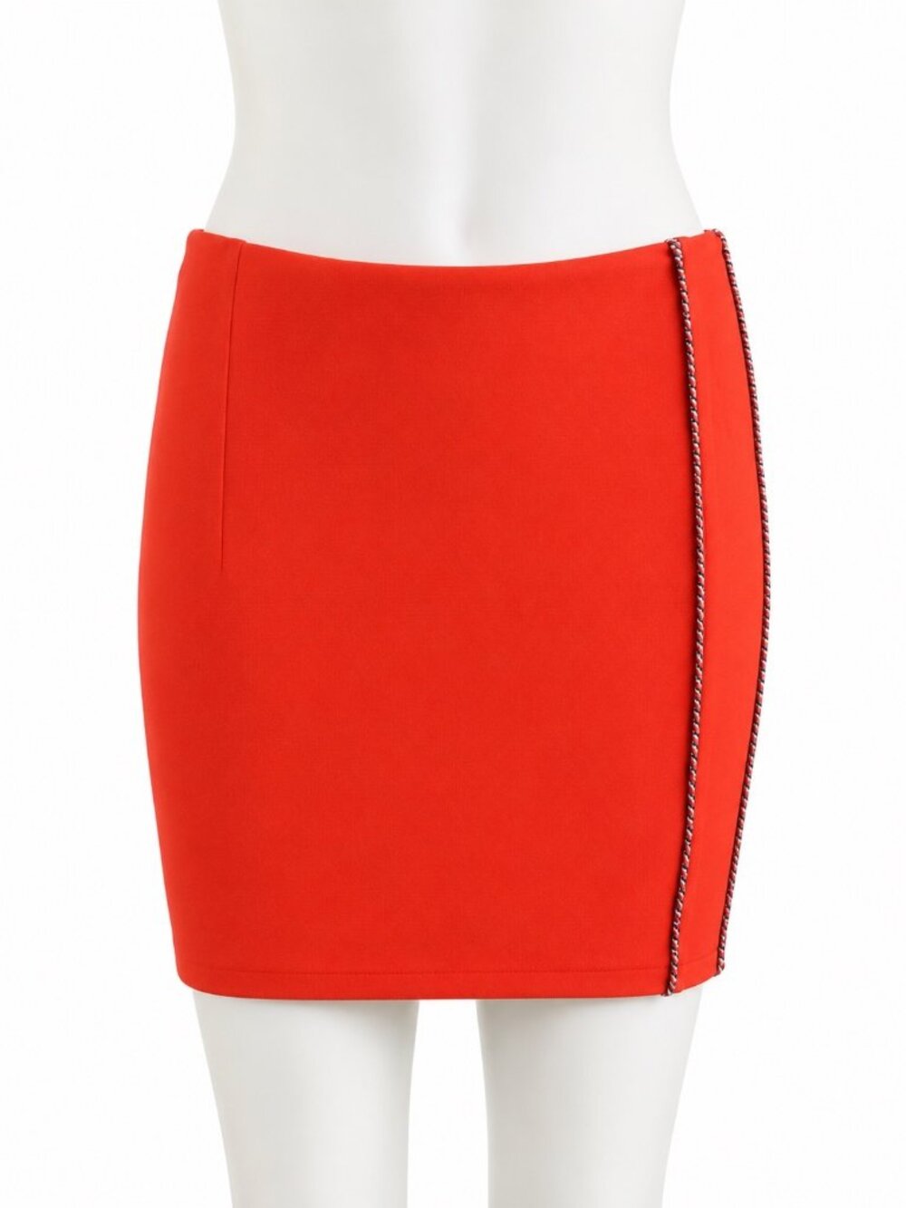 Head Golf Womens Julia Mandarin Red Stretch Skirt With Decorative Trim - Size M